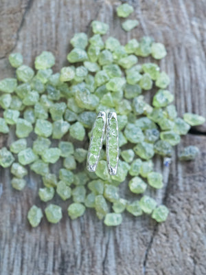 Peridot Earrings with Hidden Gems - Gardens of the Sun | Ethical Jewelry