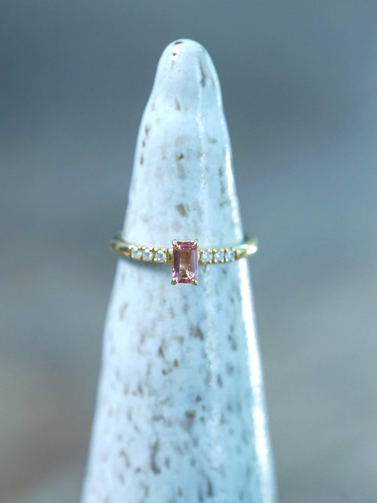 Pink Tourmaline Ring in Ethical Gold - Gardens of the Sun | Ethical Jewelry