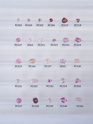 Custom Pink Sapphire Ring in Gold