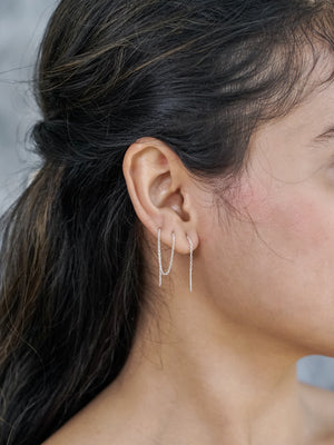 Plain Ear Threaders - Gardens of the Sun | Ethical Jewelry