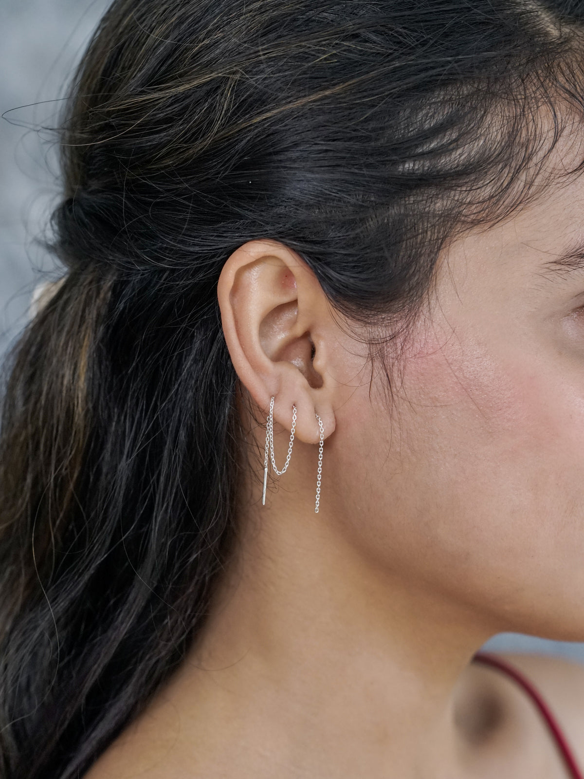Plain Ear Threaders - Gardens of the Sun | Ethical Jewelry