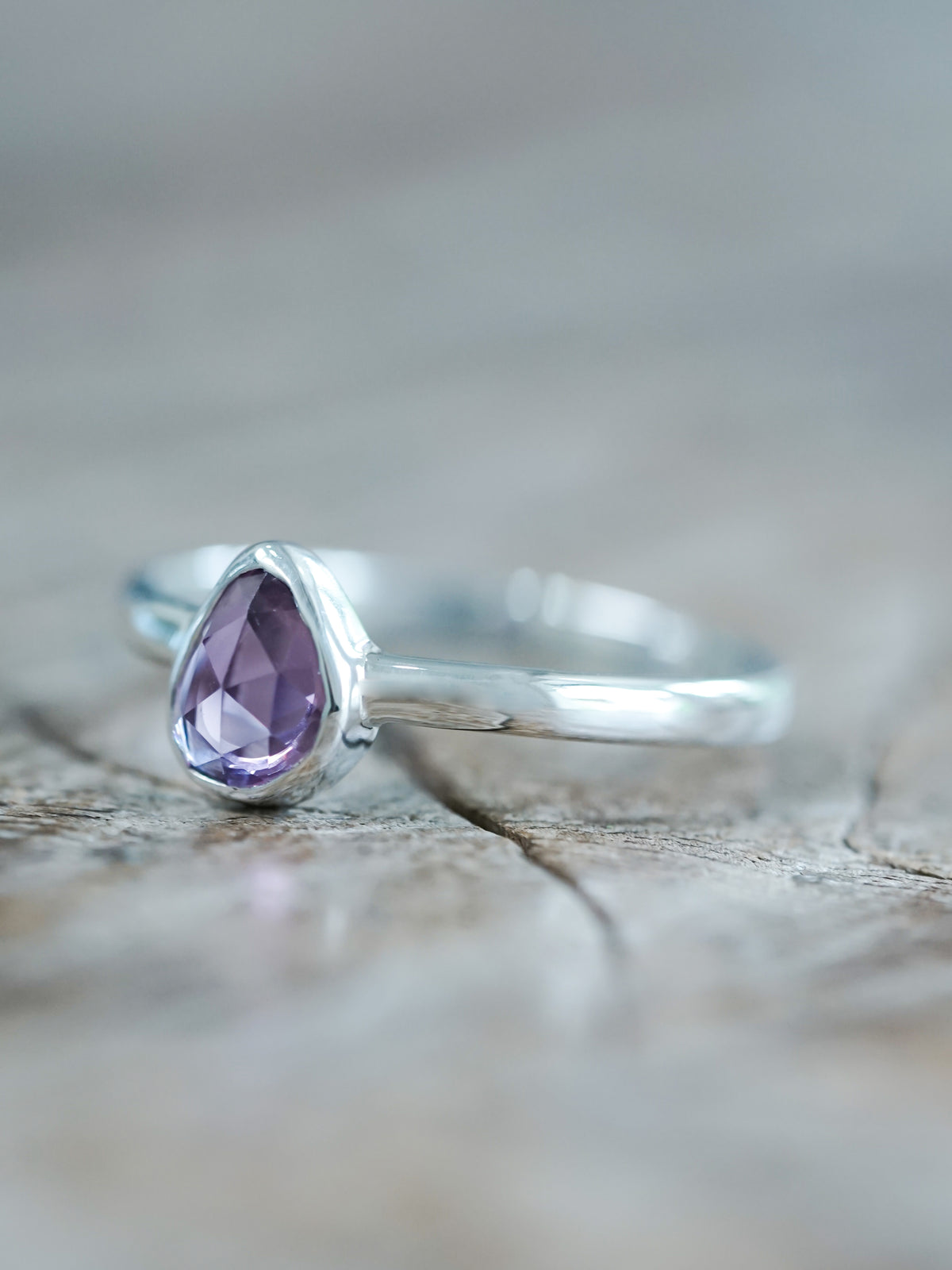 Rose Cut Pink Sapphire Ring - Gardens of the Sun | Ethical Jewelry