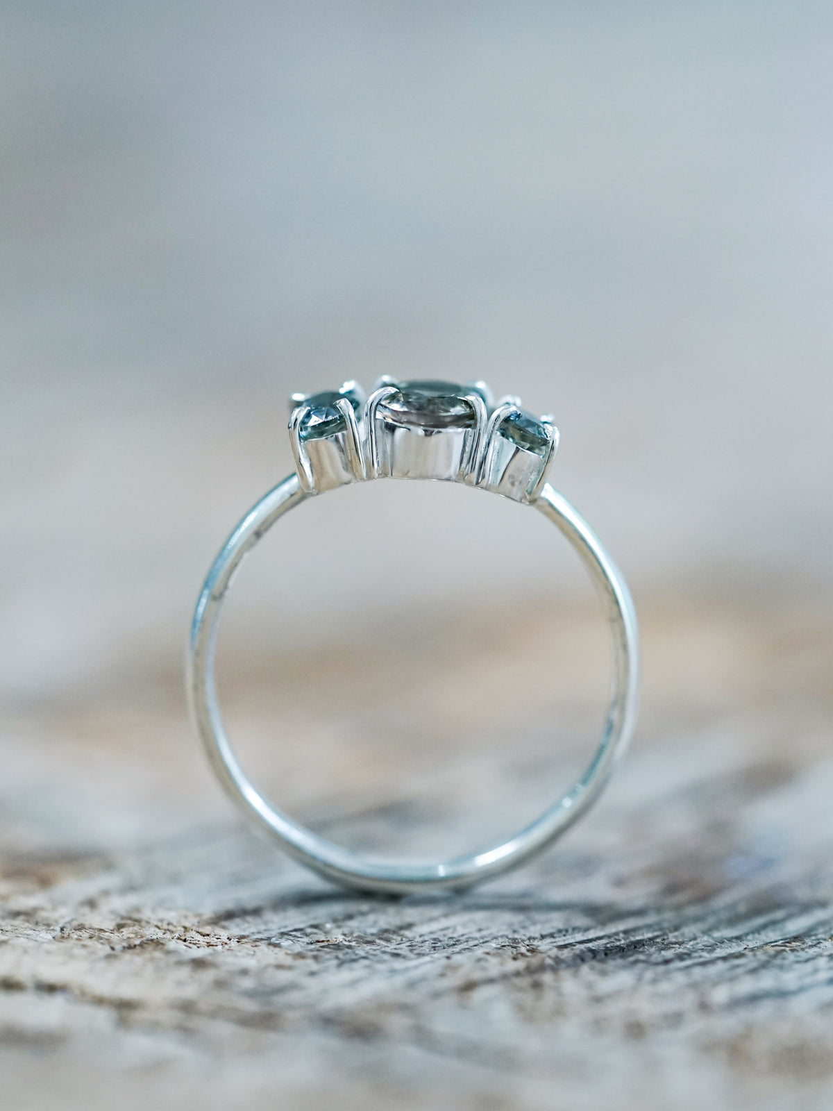 Tourmaline and Sapphire Ring - Gardens of the Sun | Ethical Jewelry