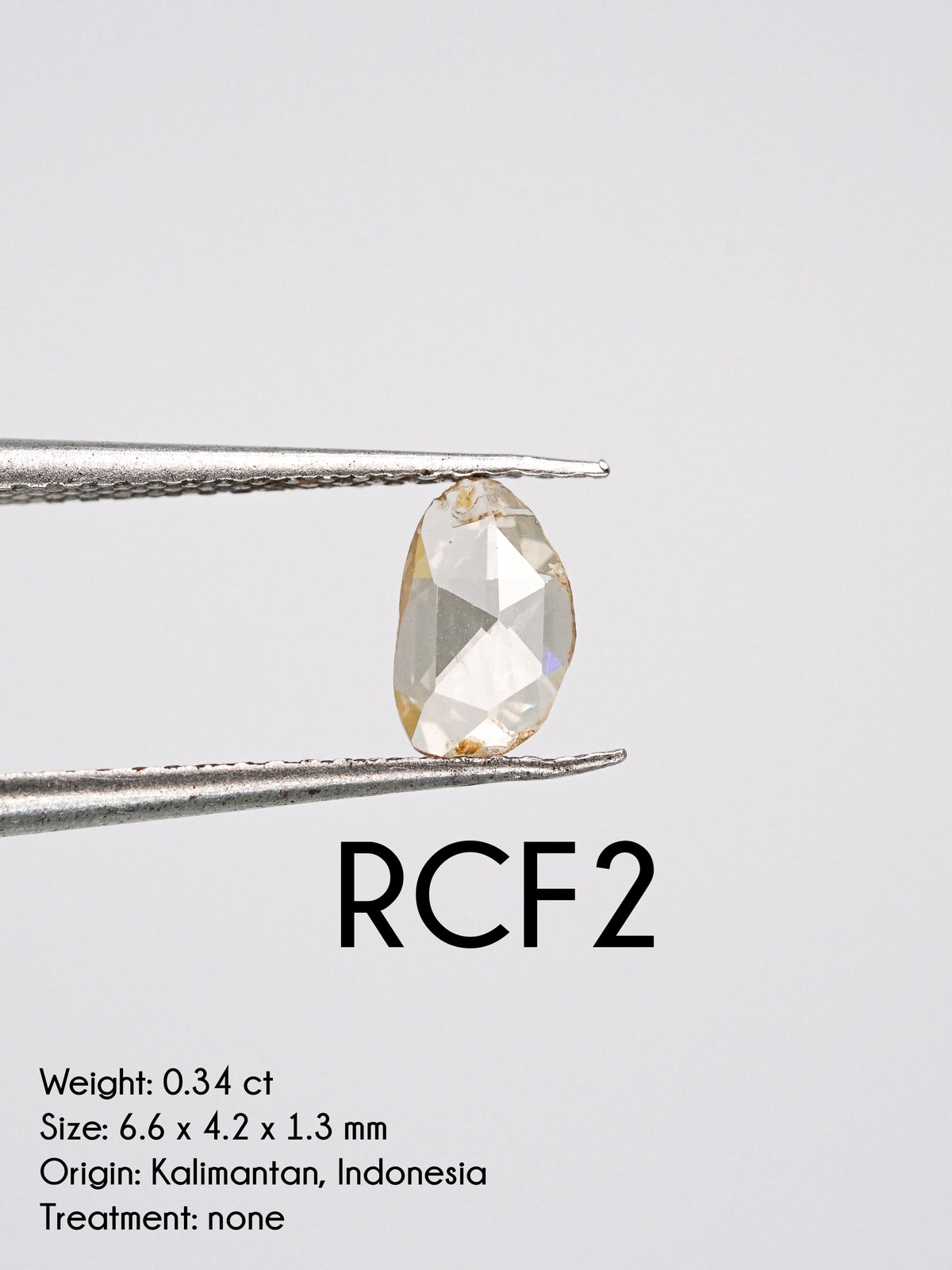 Custom Rose Cut Freeform Diamond Ring