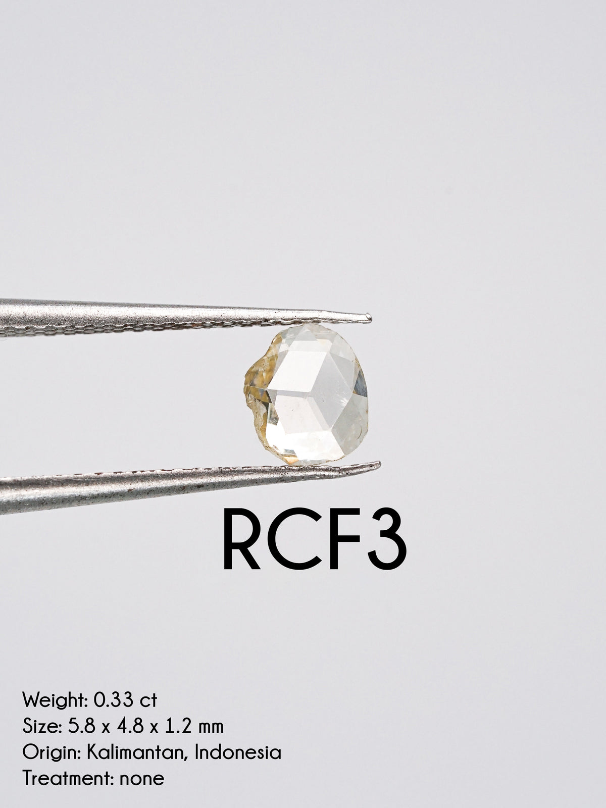 Custom Rose Cut Freeform Diamond Ring