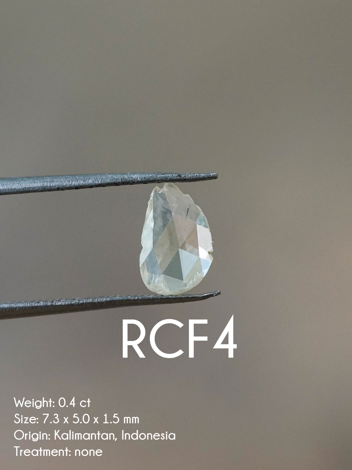 Custom Rose Cut Freeform Diamond Ring