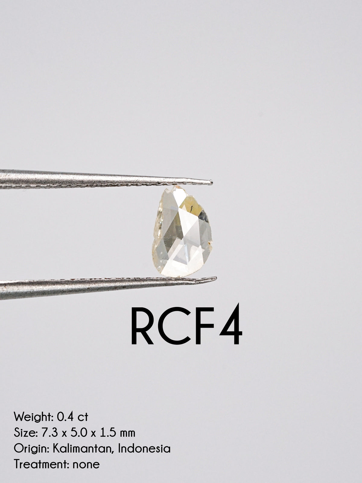 Custom Rose Cut Freeform Diamond Ring