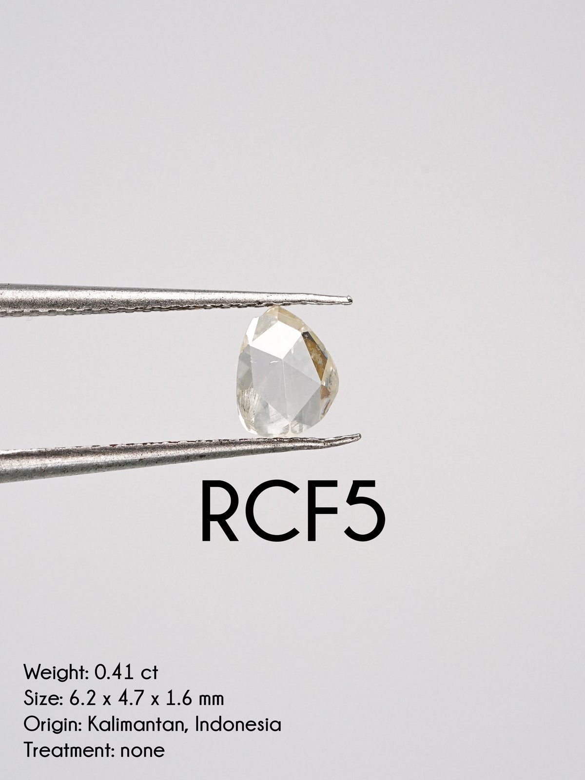 Custom Rose Cut Freeform Diamond Ring