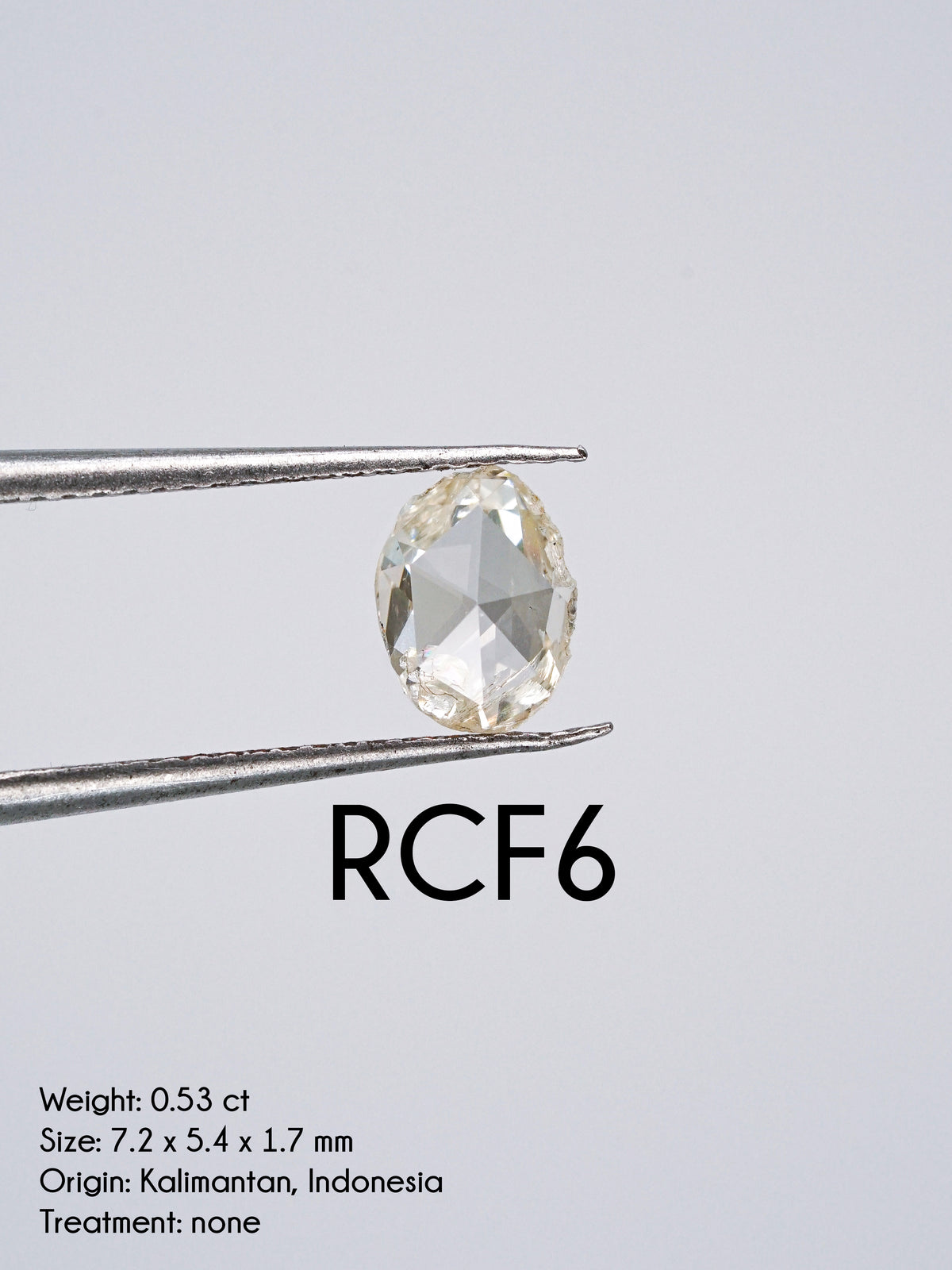 Custom Rose Cut Freeform Diamond Ring