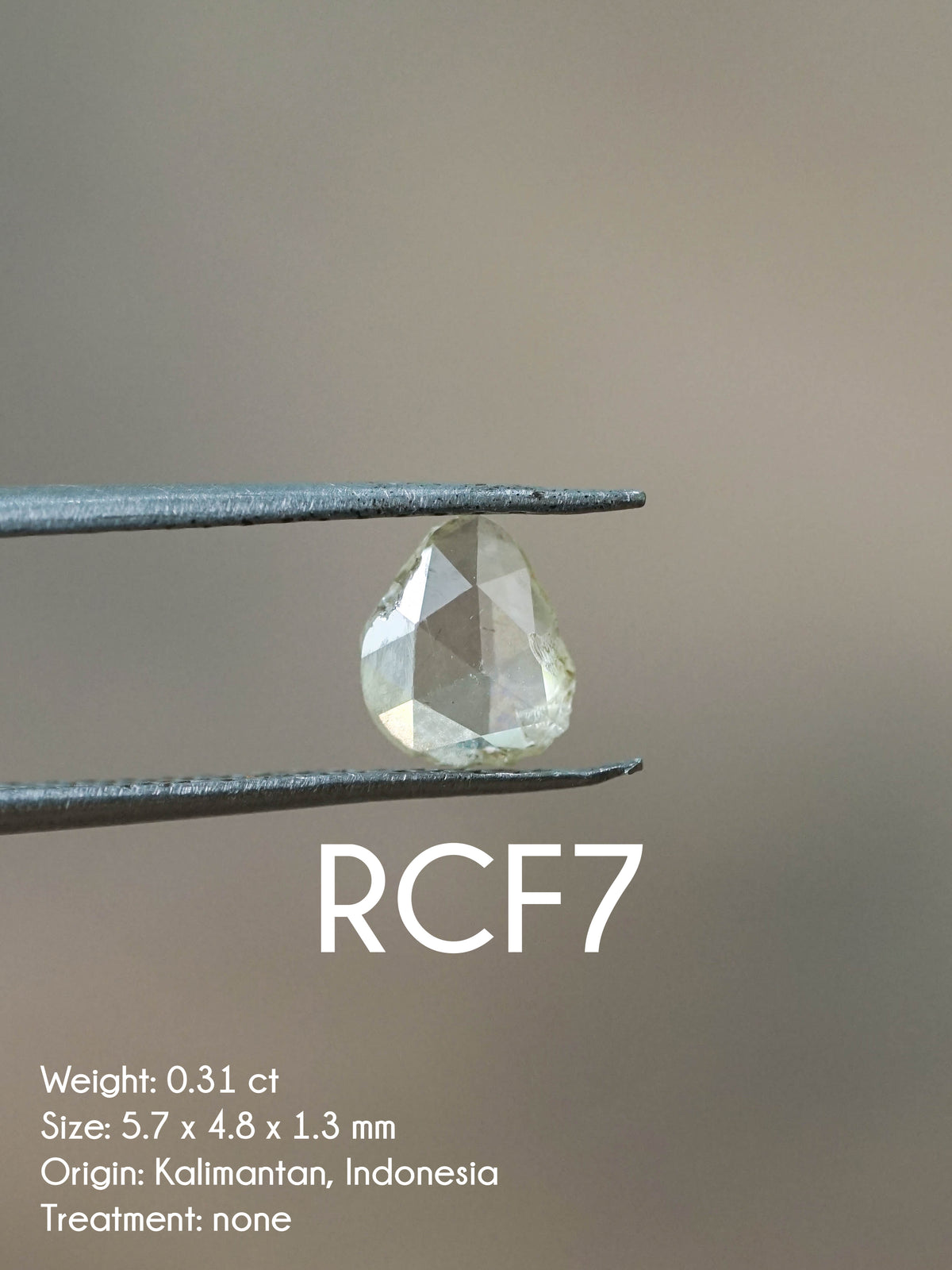 Custom Rose Cut Freeform Diamond Ring