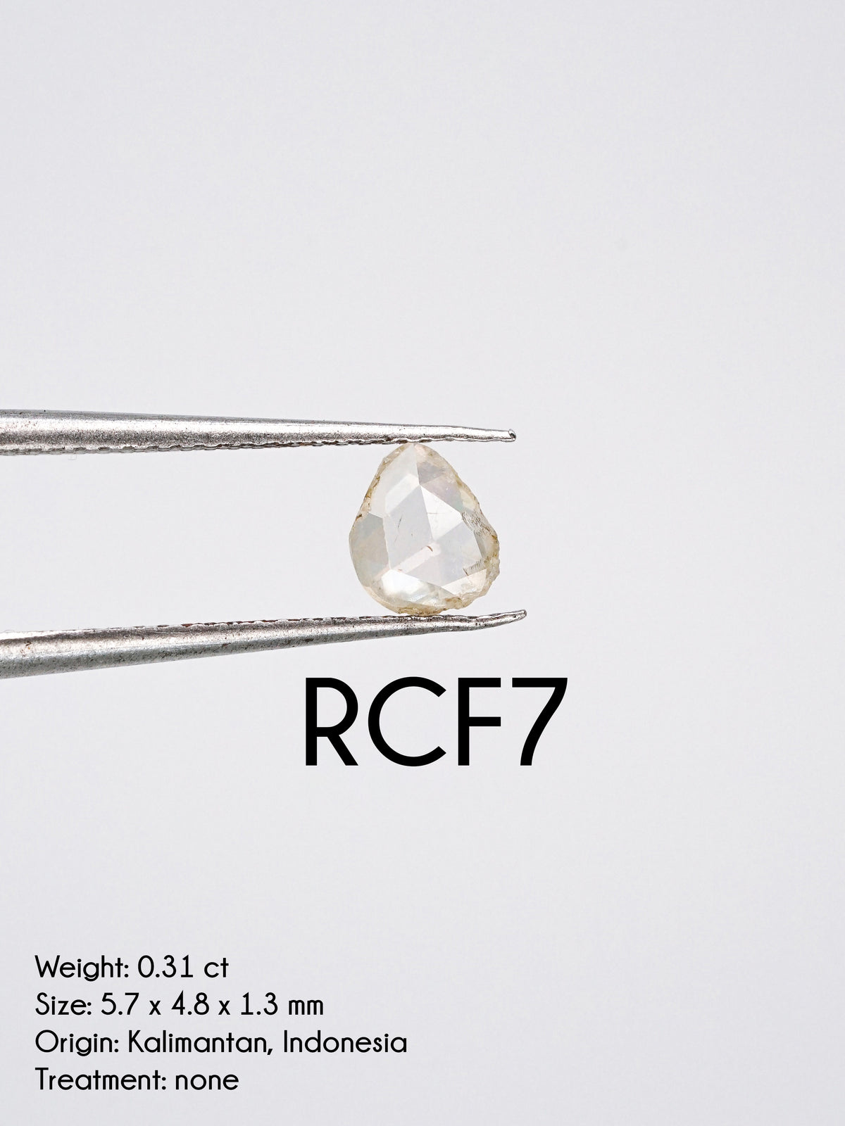 Custom Rose Cut Freeform Diamond Ring