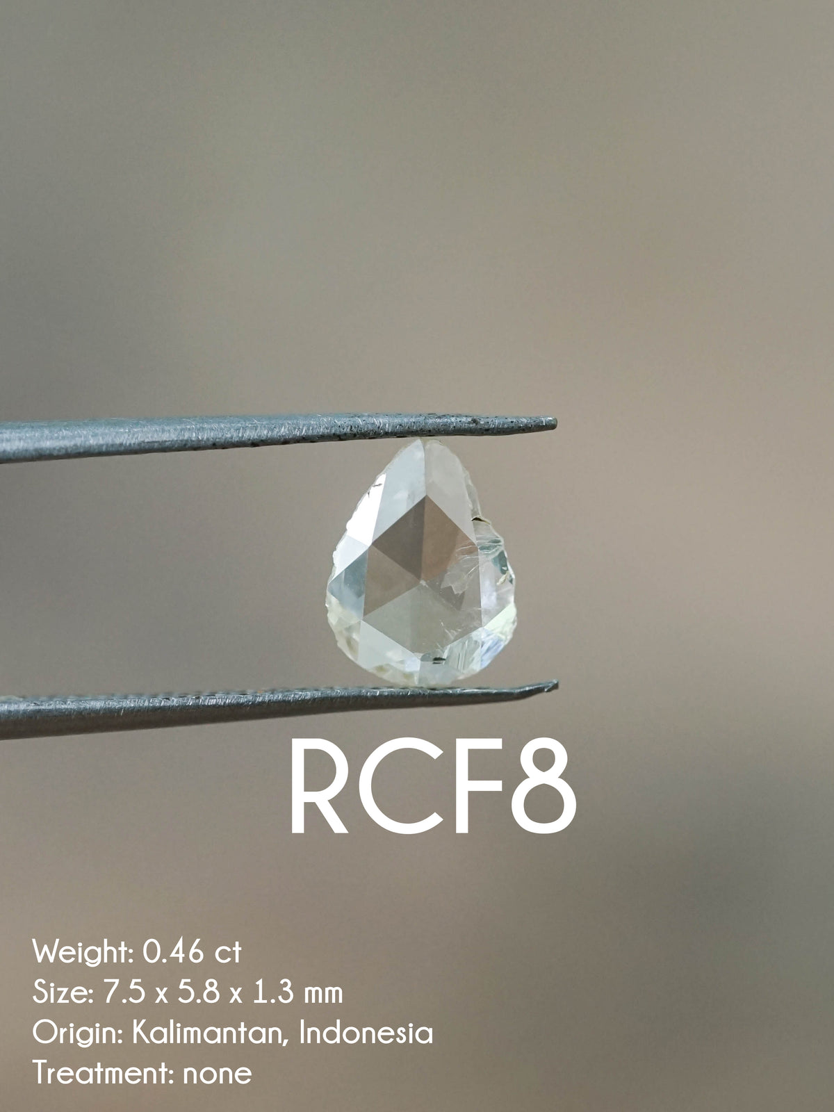 Custom Rose Cut Freeform Diamond Ring