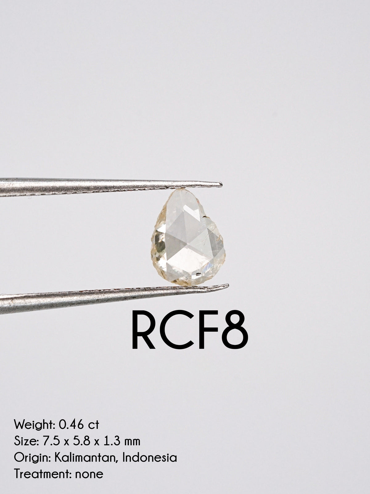 Custom Rose Cut Freeform Diamond Ring