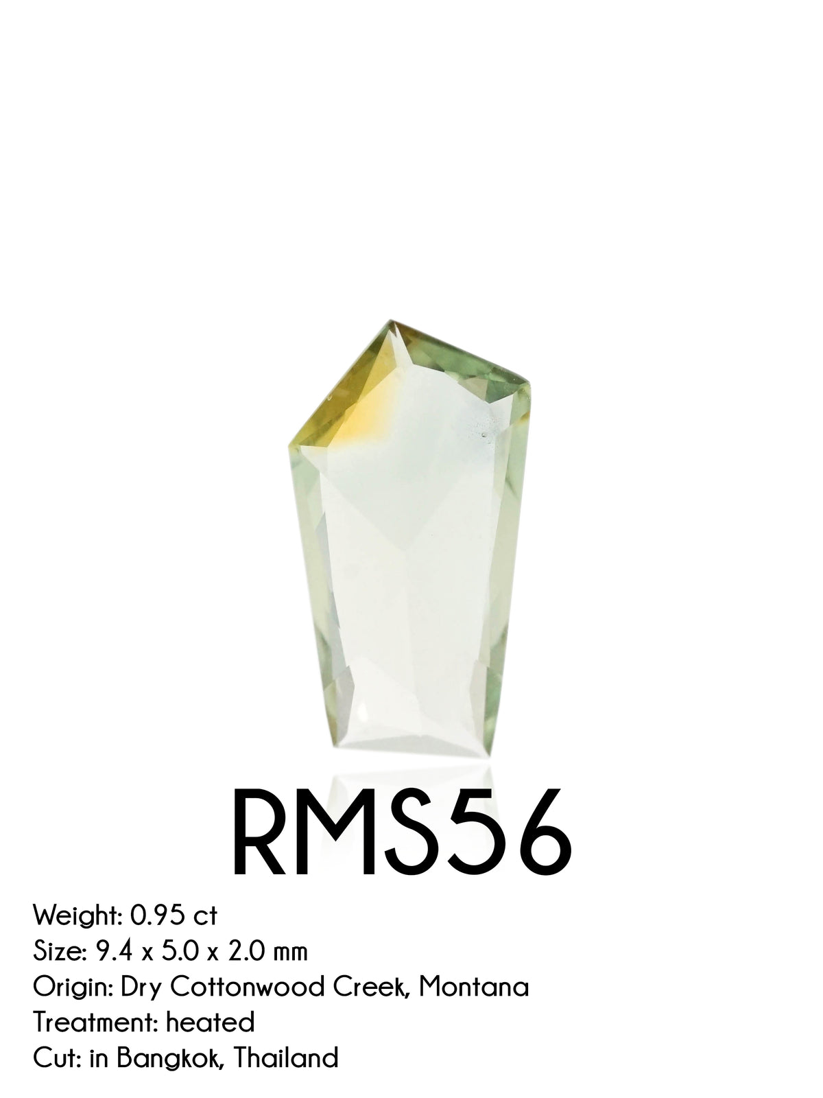 Custom Rose Cut Montana Sapphire Ring in Gold