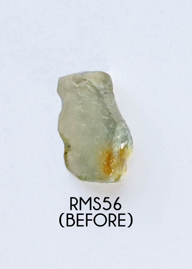 Custom Rose Cut Montana Sapphire Ring in Gold