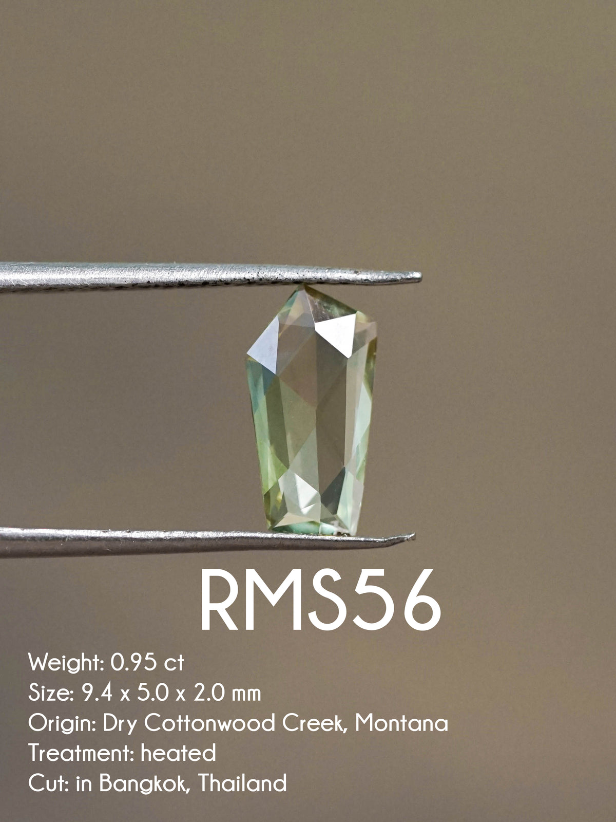 Custom Rose Cut Montana Sapphire Ring in Gold