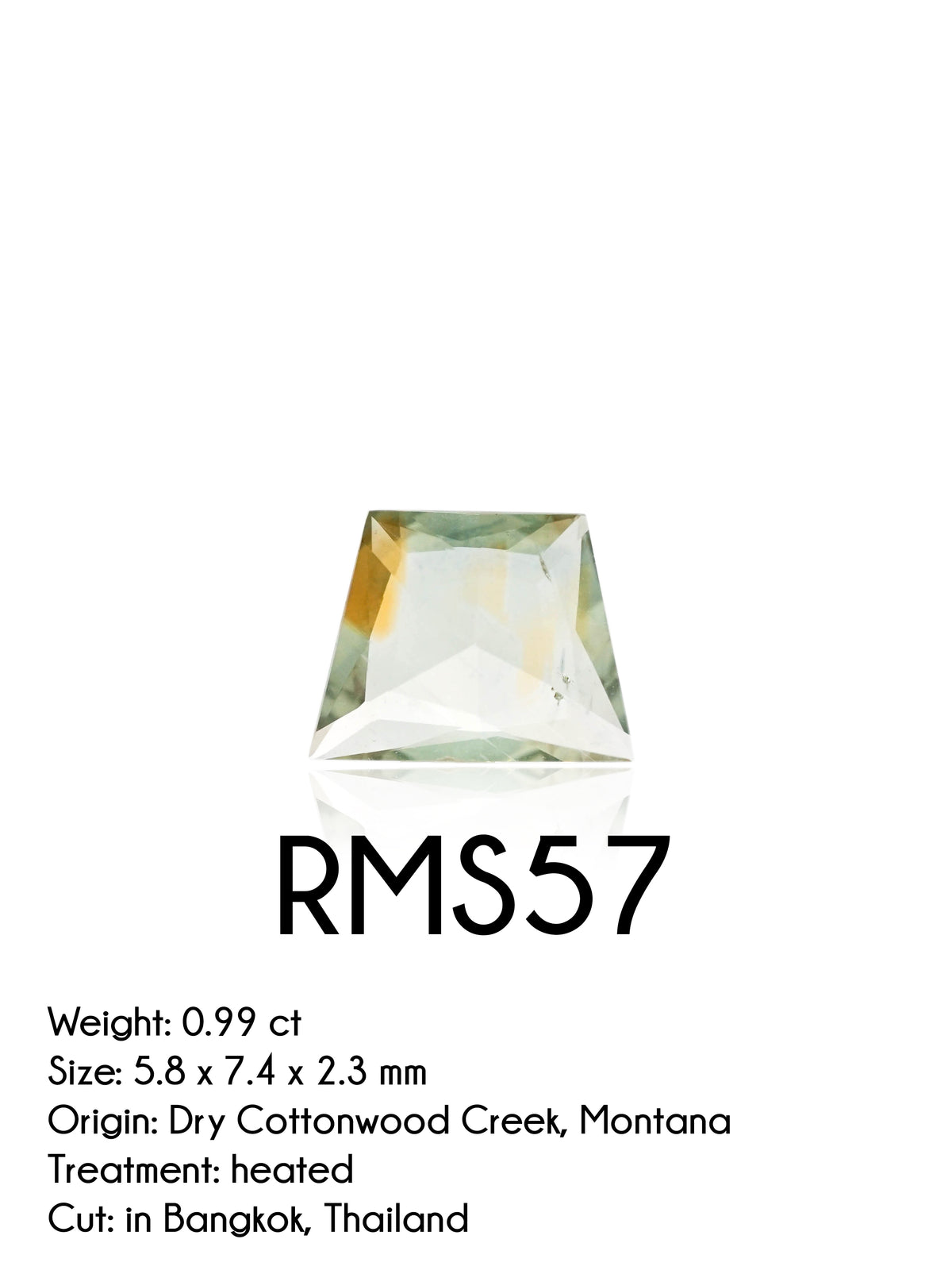 Custom Rose Cut Montana Sapphire Ring in Gold