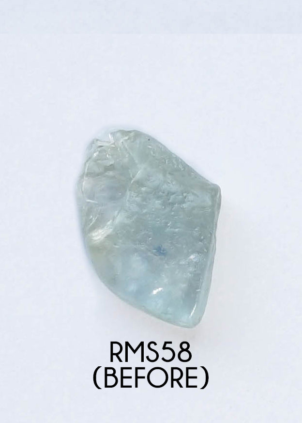 Custom Rose Cut Montana Sapphire Ring in Gold