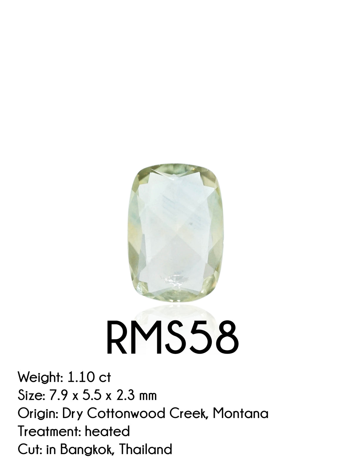 Custom Rose Cut Montana Sapphire Ring in Gold