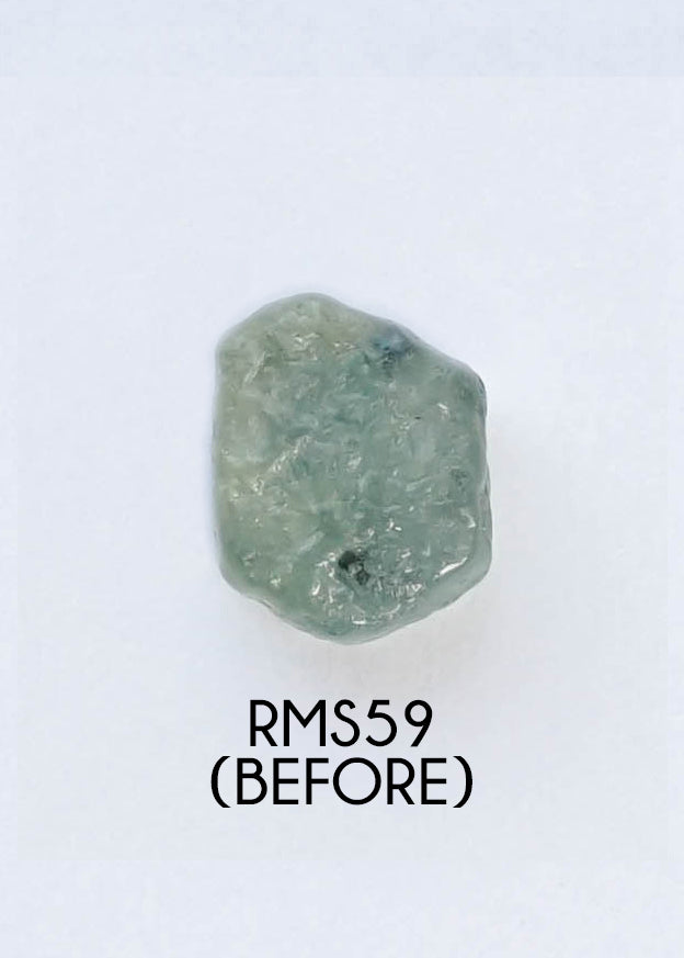 Custom Rose Cut Montana Sapphire Ring in Gold