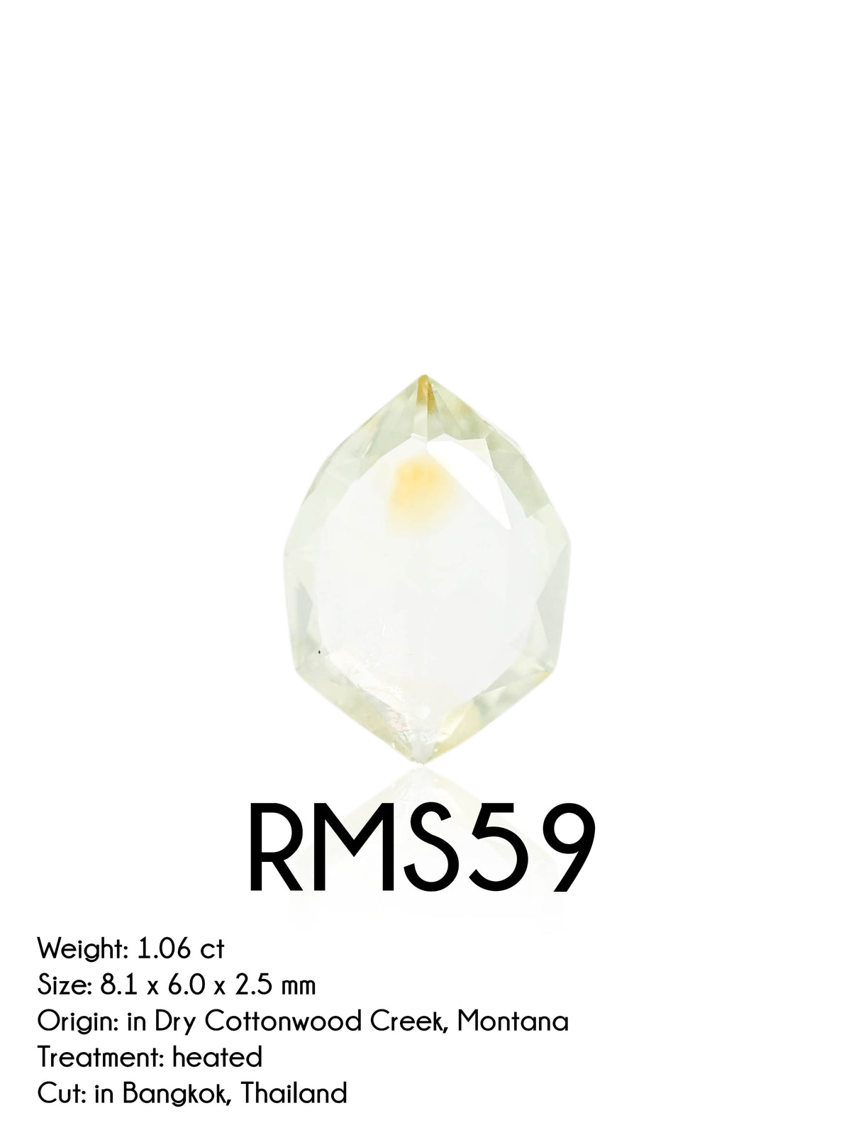 Custom Rose Cut Montana Sapphire Ring in Gold