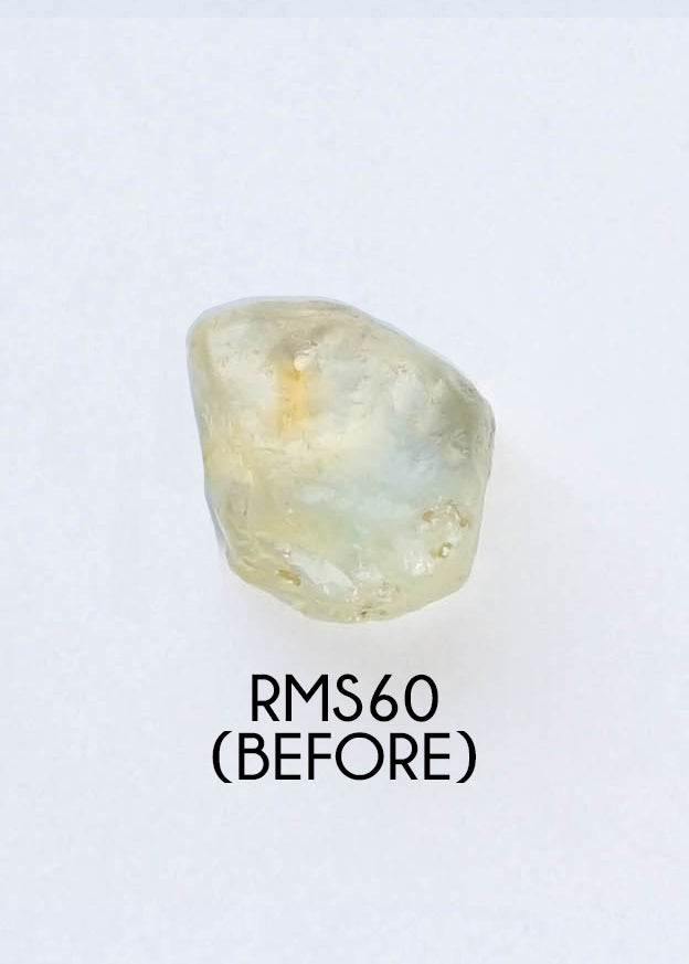 Custom Rose Cut Montana Sapphire Ring in Gold