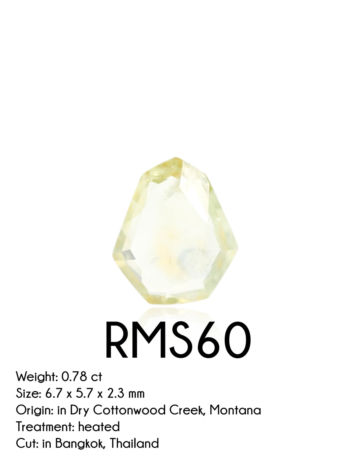 Custom Rose Cut Montana Sapphire Ring in Gold