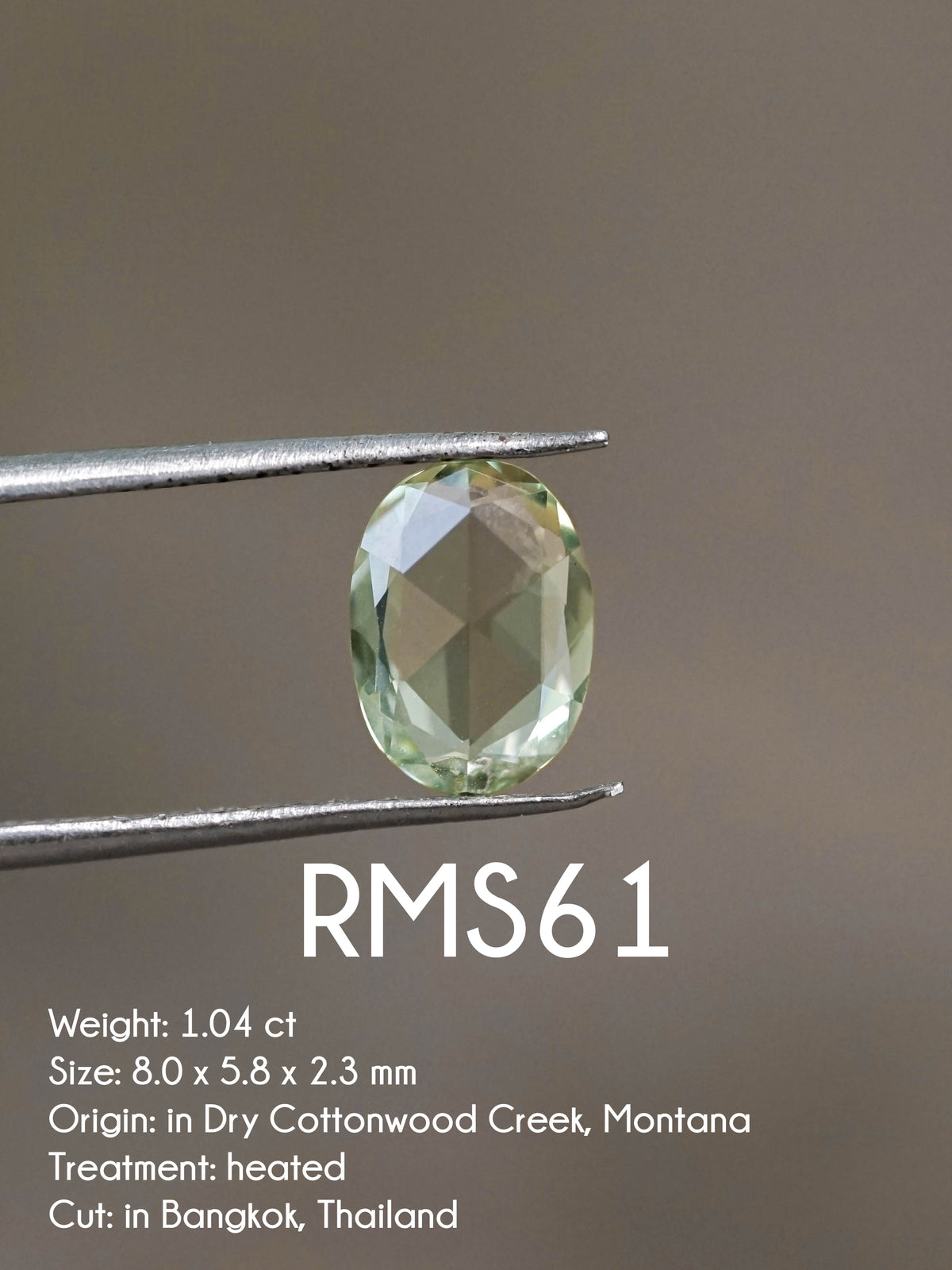 Custom Rose Cut Montana Sapphire Ring in Gold