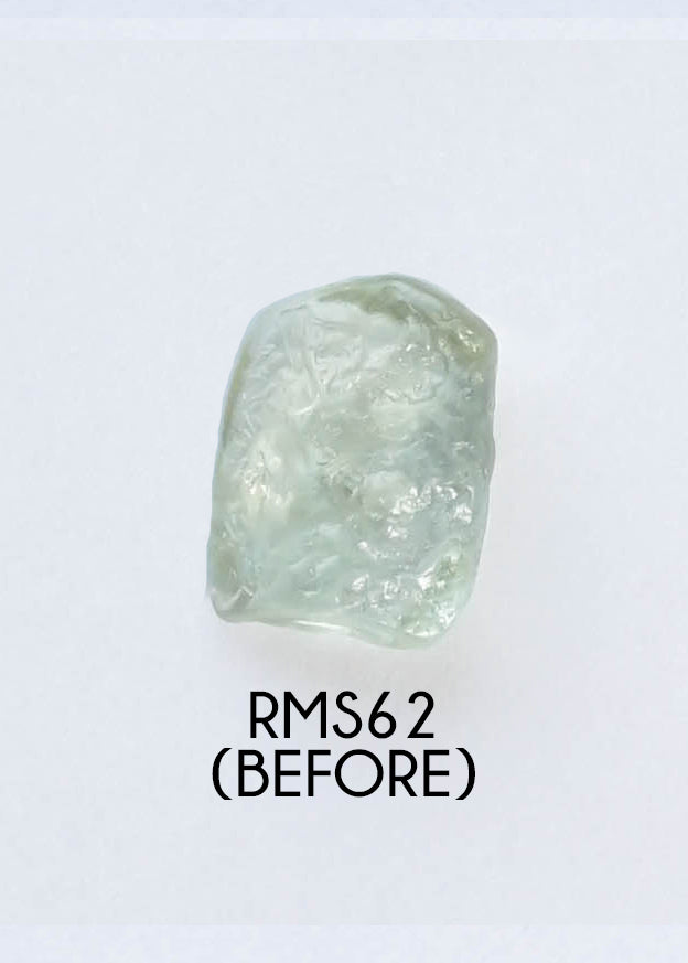 Custom Rose Cut Montana Sapphire Ring in Gold