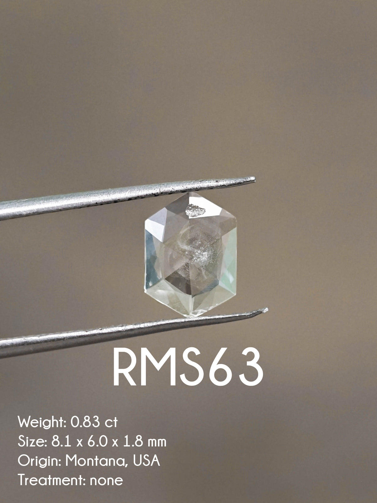 Custom Rose Cut Montana Sapphire Ring in Gold