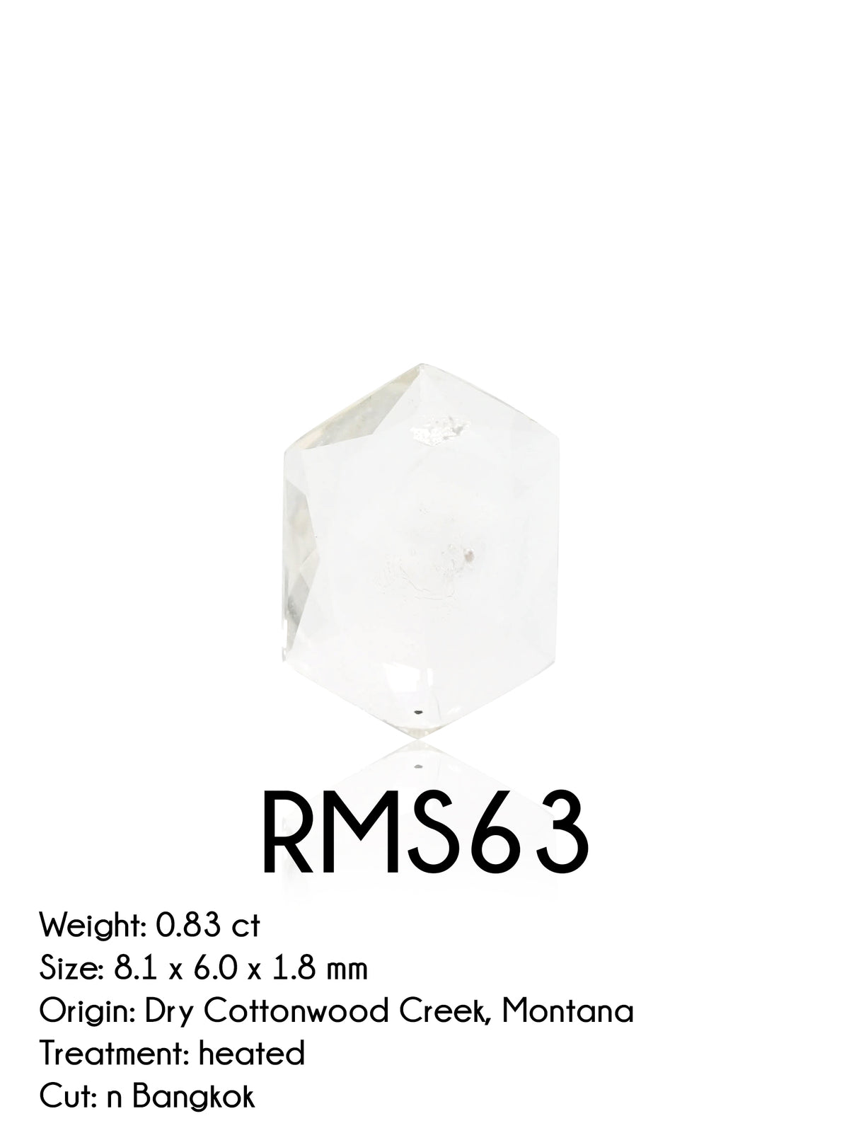 Custom Rose Cut Montana Sapphire Ring in Gold