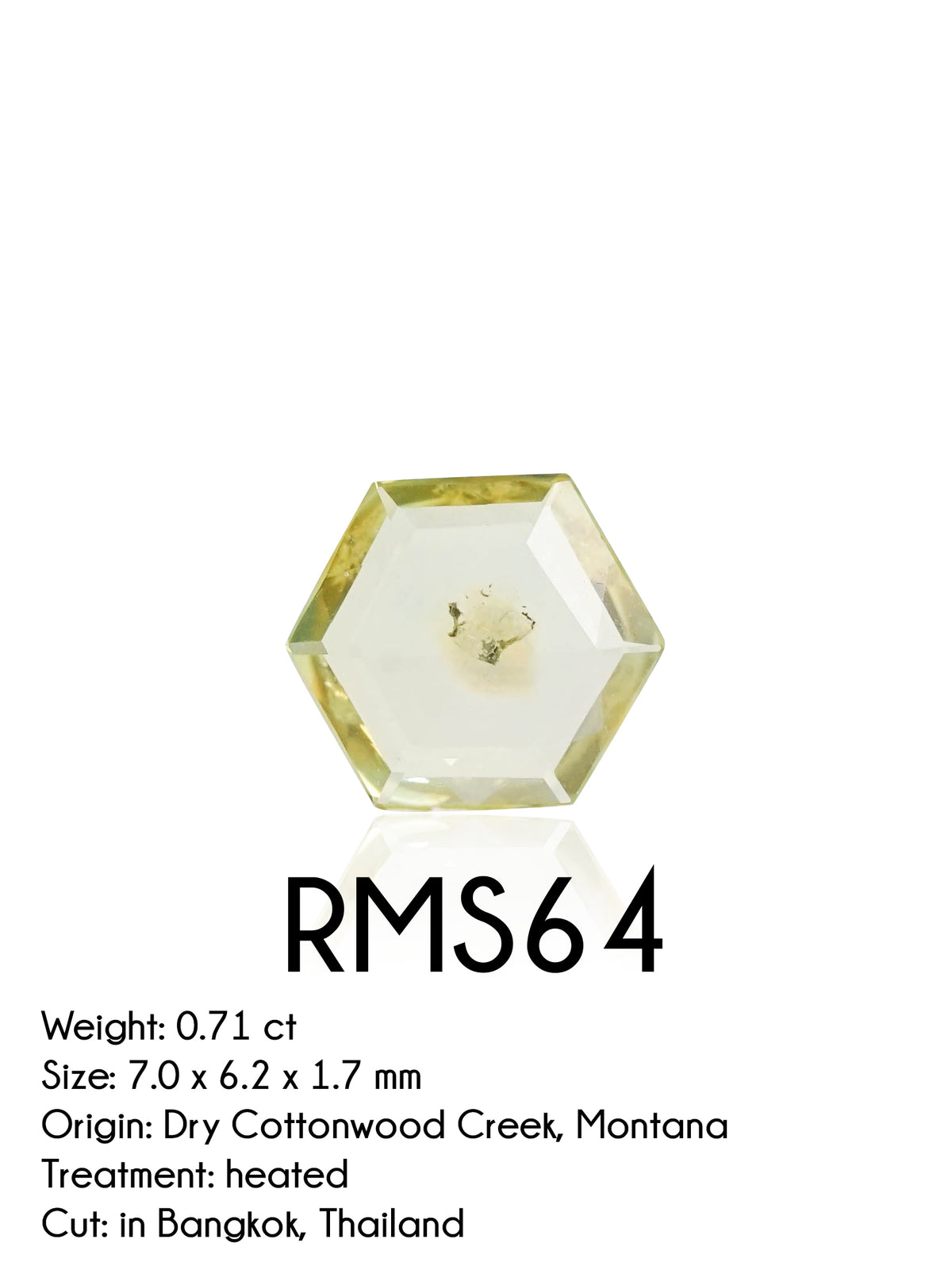 Custom Rose Cut Montana Sapphire Ring in Gold