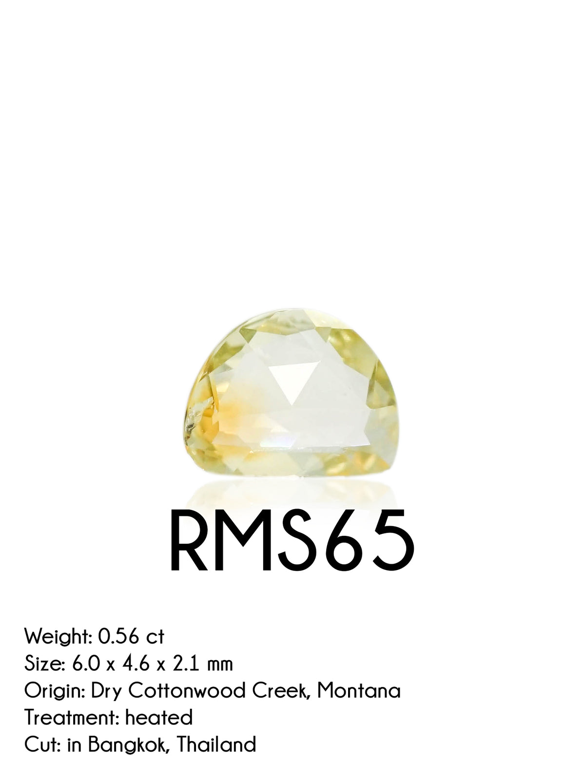 Custom Rose Cut Montana Sapphire Ring in Gold