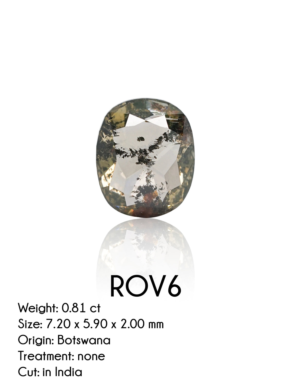 Custom Rose Cut Oval Diamond Ring in Gold - Gardens of the Sun | Ethical Jewelry