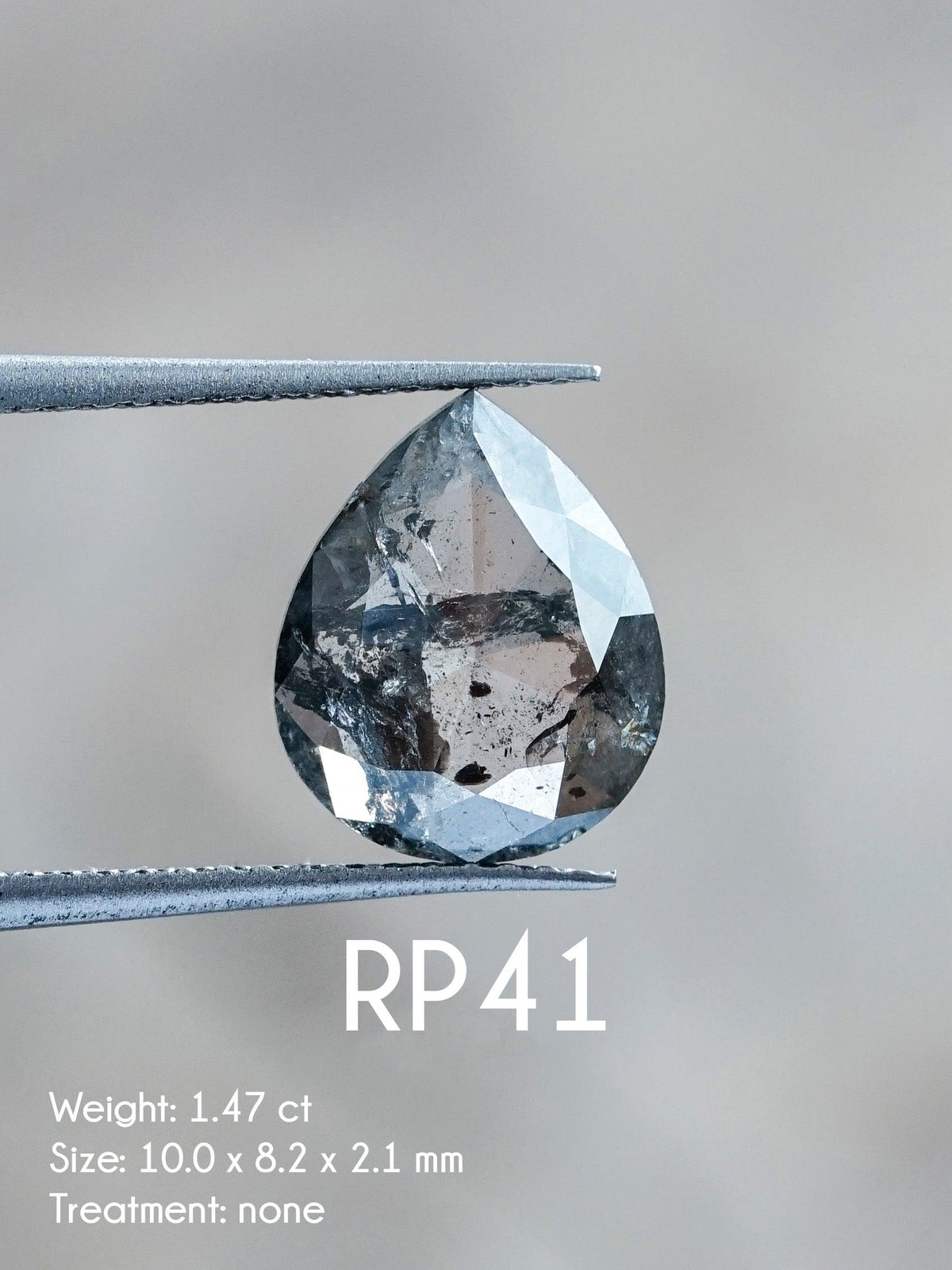 Custom Rose Cut Pear Diamond Ring in Gold - Gardens of the Sun | Ethical Jewelry