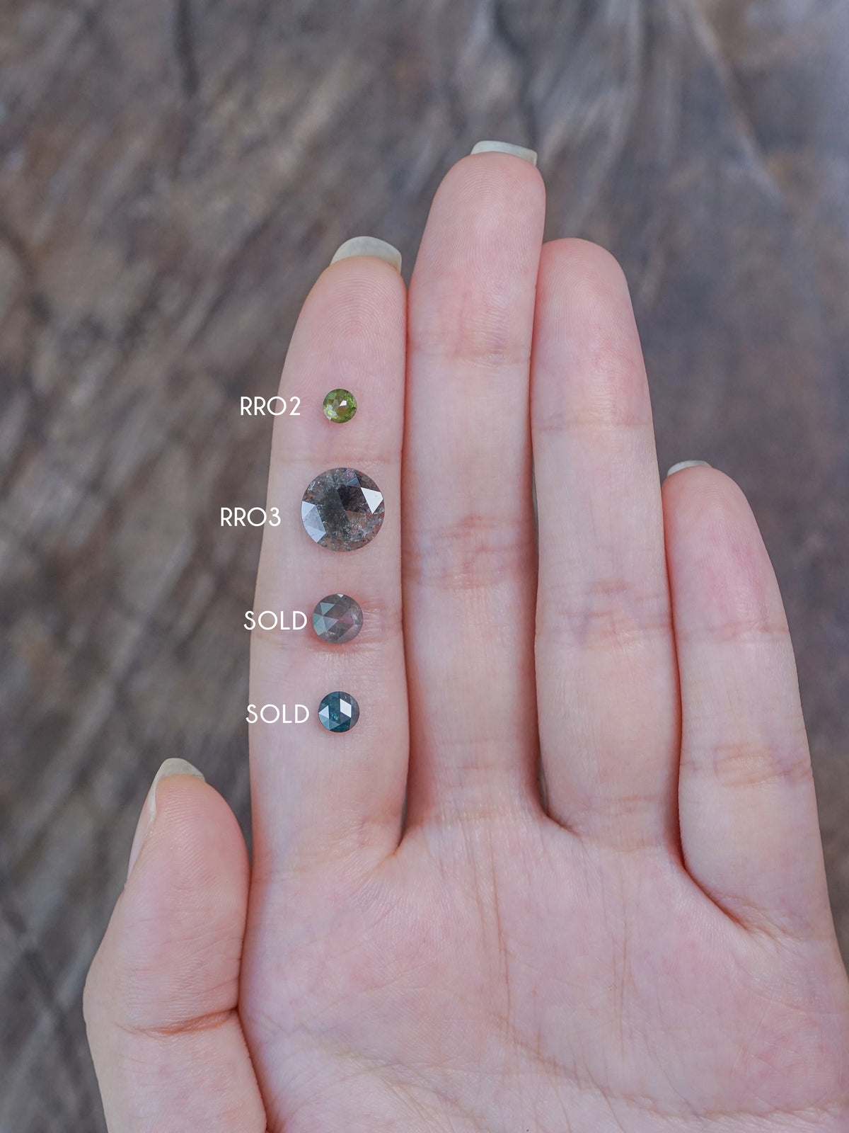 Custom Rose Cut Round Diamond Ring in Gold