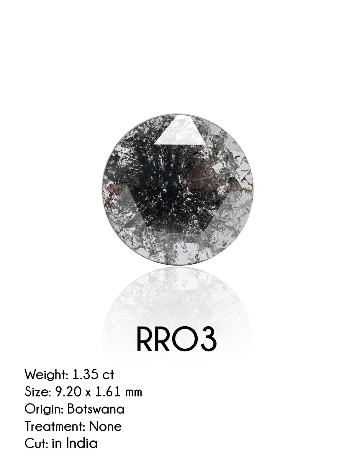 Custom Rose Cut Round Diamond Ring in Gold - Gardens of the Sun | Ethical Jewelry