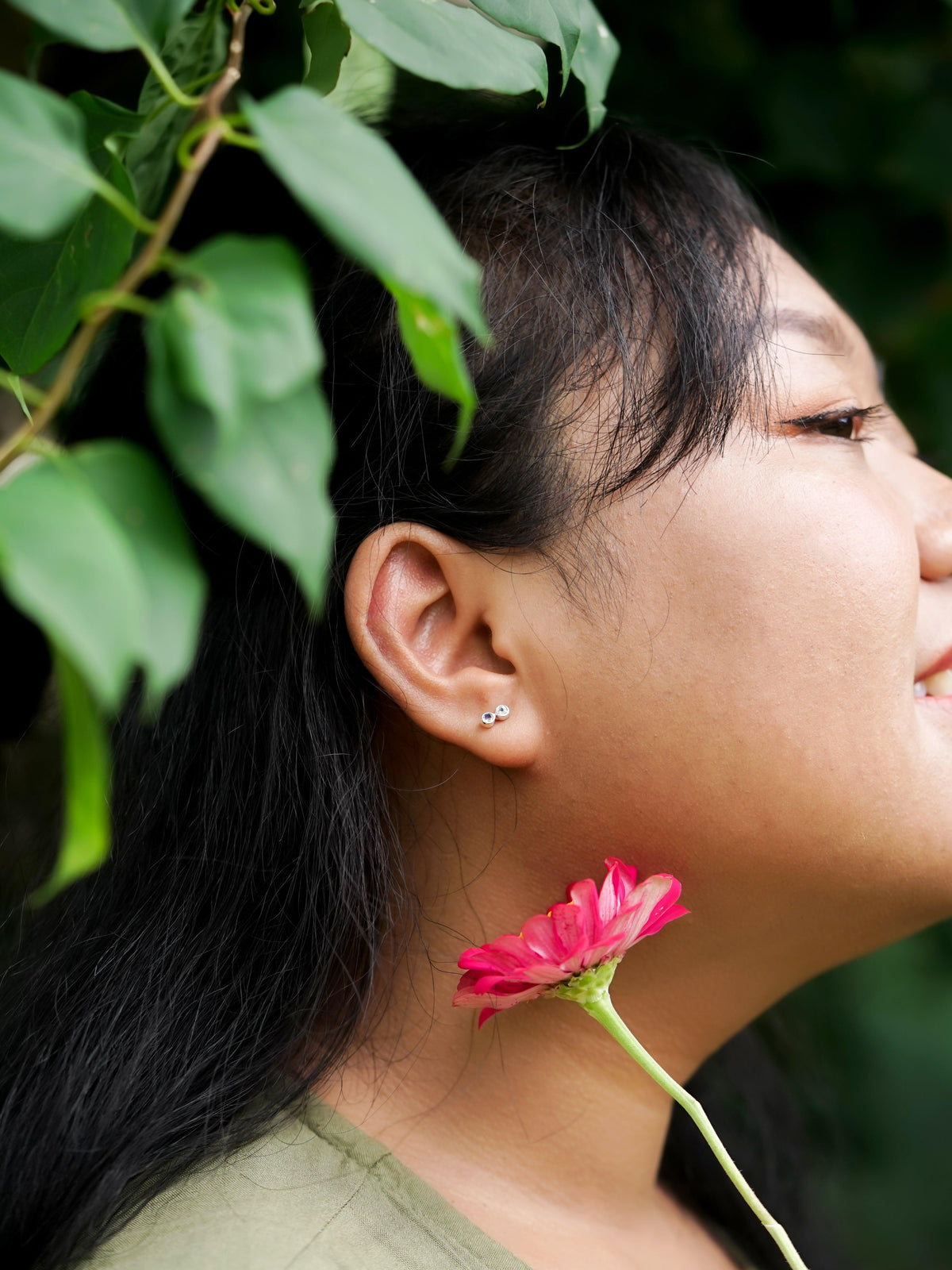 Rainbow Moonstone Earrings - Gardens of the Sun | Ethical Jewelry