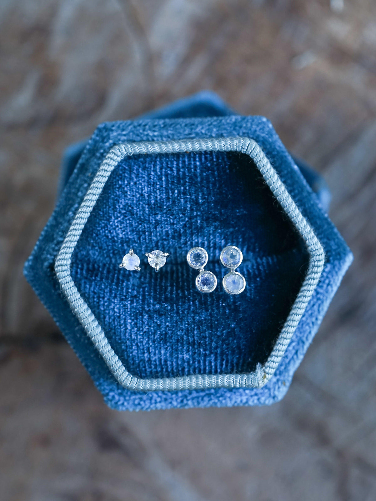 Rainbow Moonstone Earrings - Gardens of the Sun | Ethical Jewelry