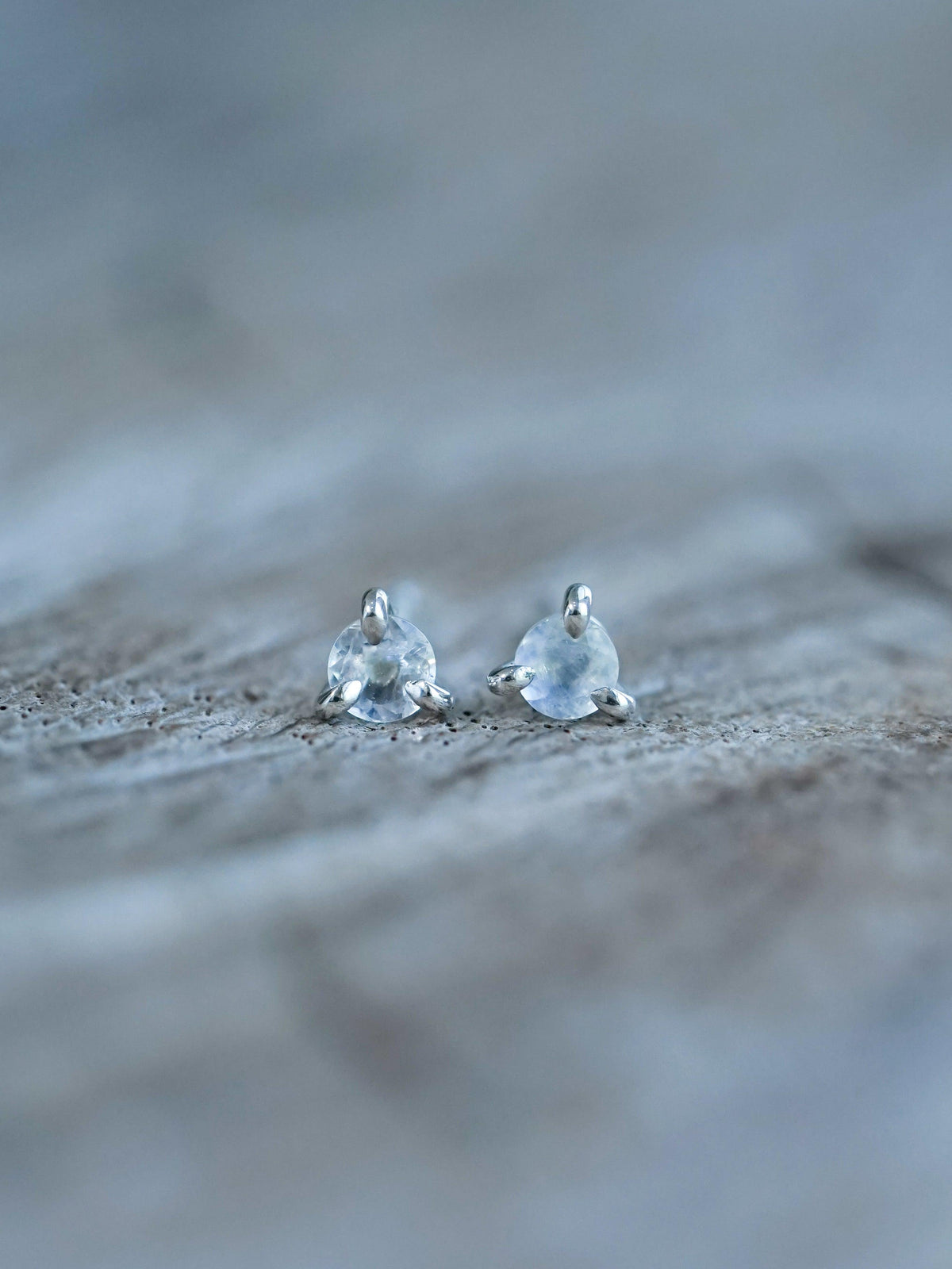 Rainbow Moonstone Earrings - Gardens of the Sun | Ethical Jewelry