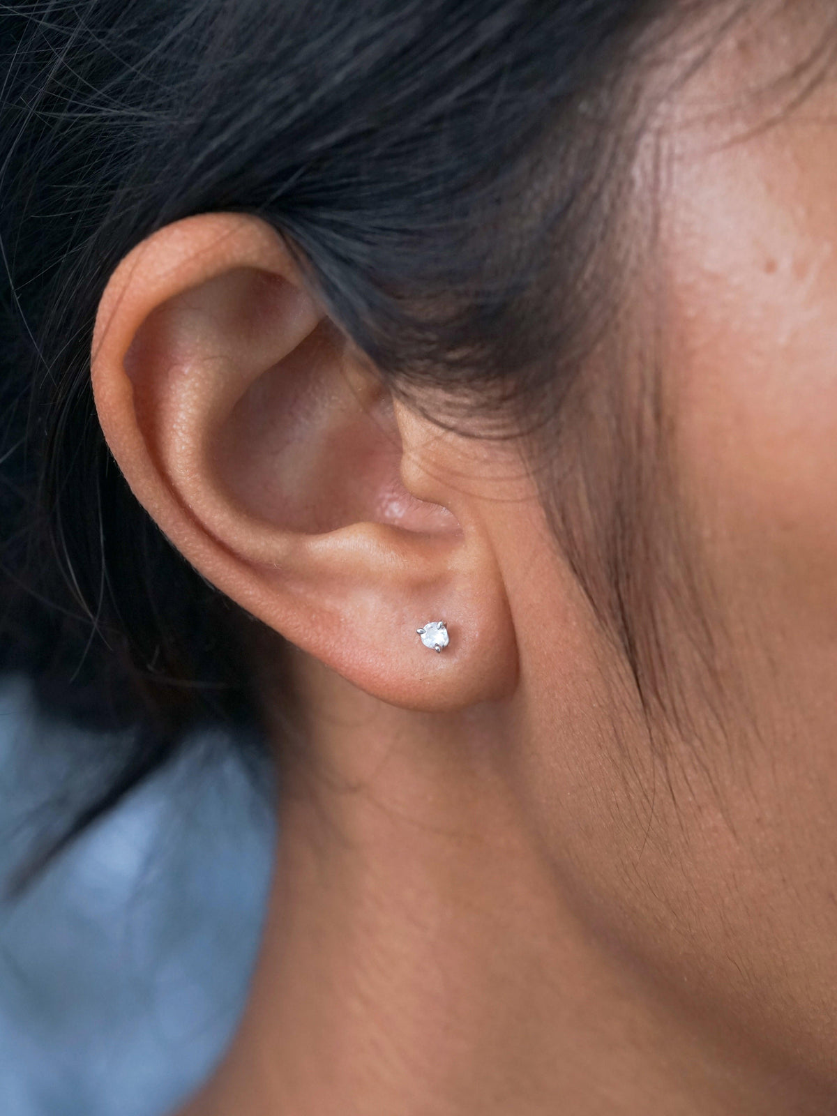 Rainbow Moonstone Earrings - Gardens of the Sun | Ethical Jewelry