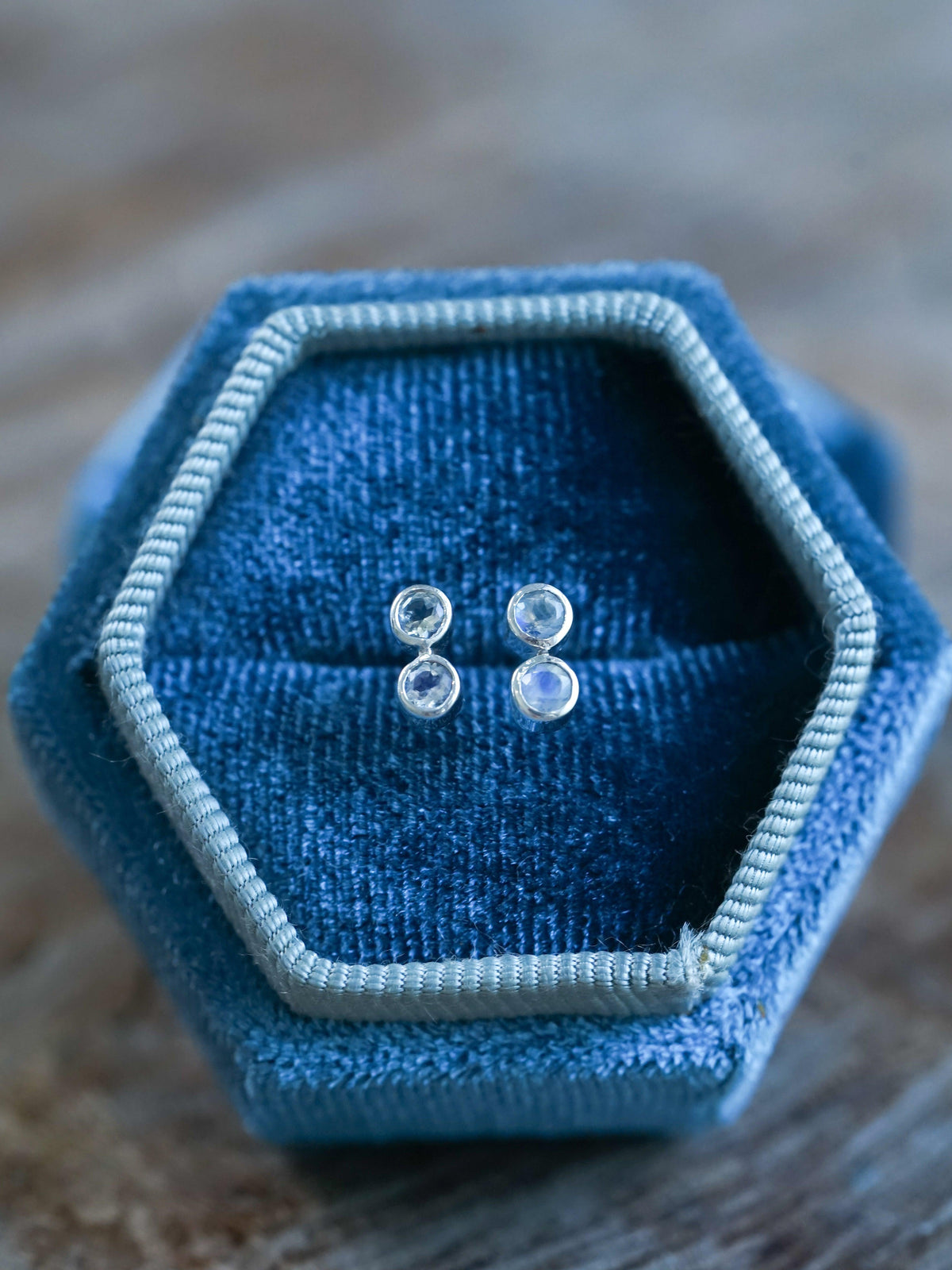 Rainbow Moonstone Earrings - Gardens of the Sun | Ethical Jewelry