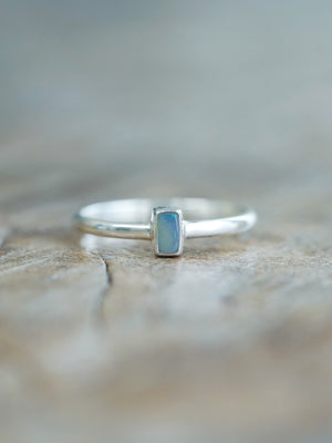 Rectangle Opal Ring