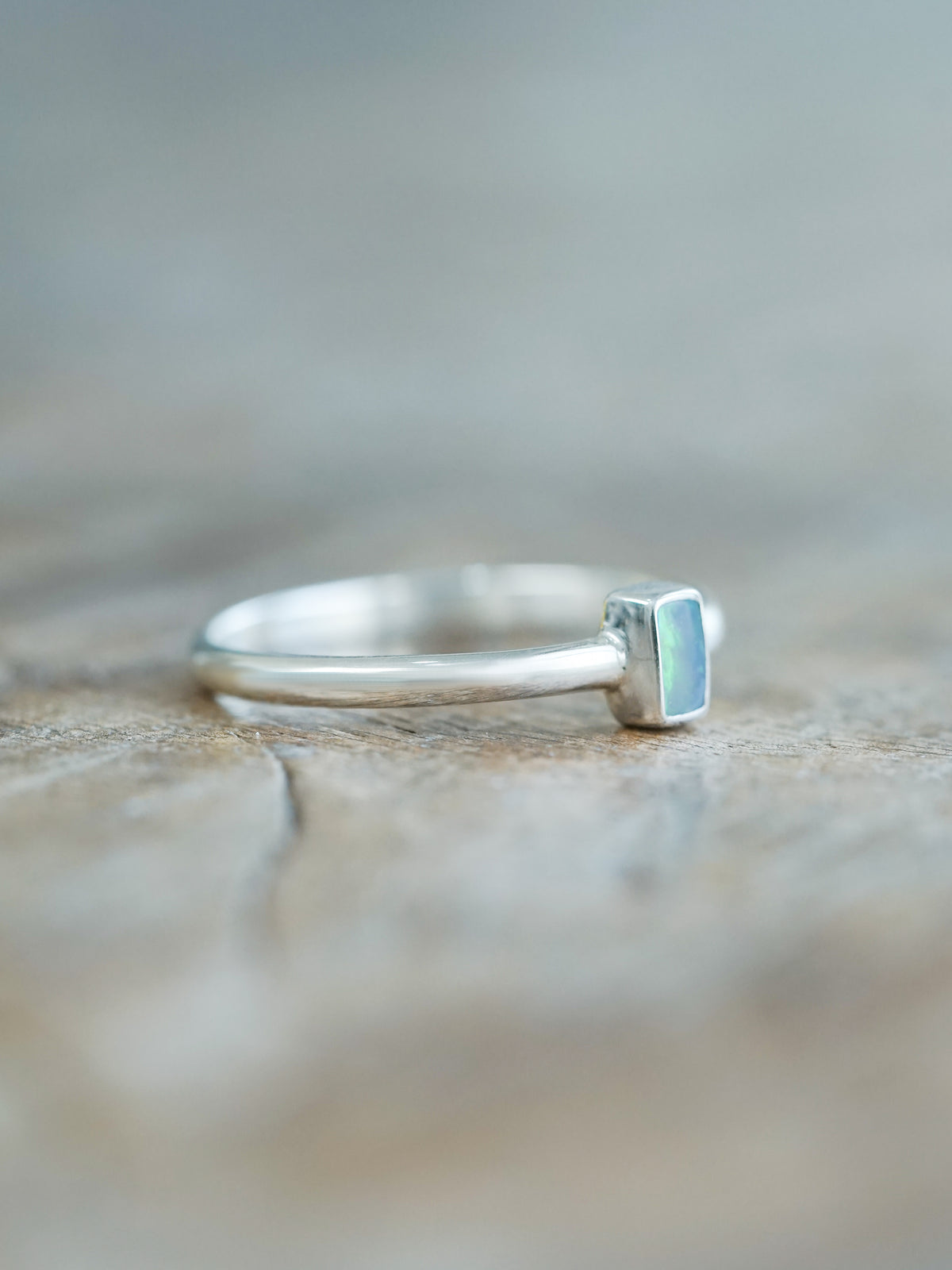 Rectangle Opal Ring