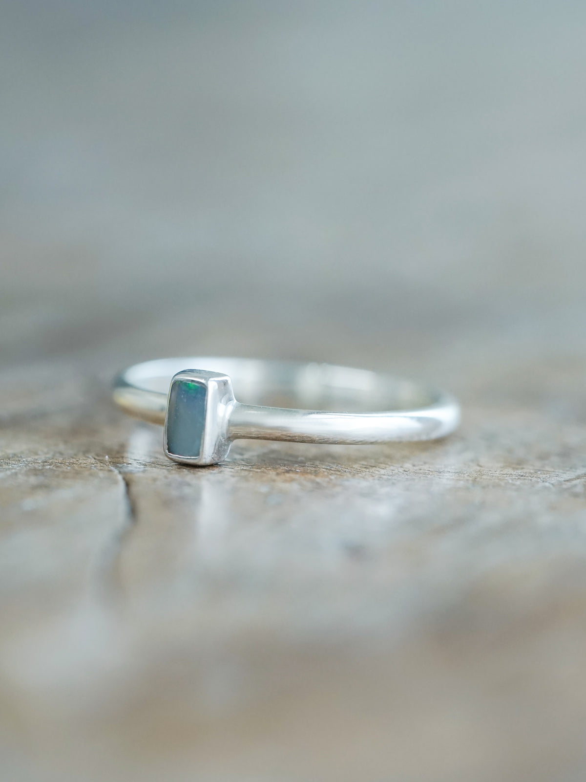 Rectangle Opal Ring