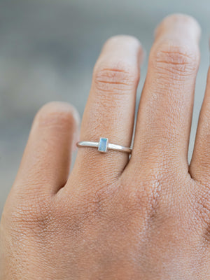 Rectangle Opal Ring
