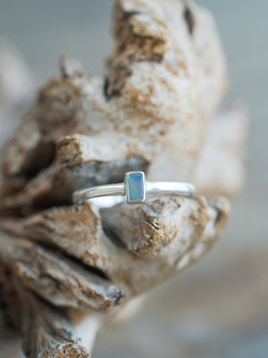 Rectangle Opal Ring