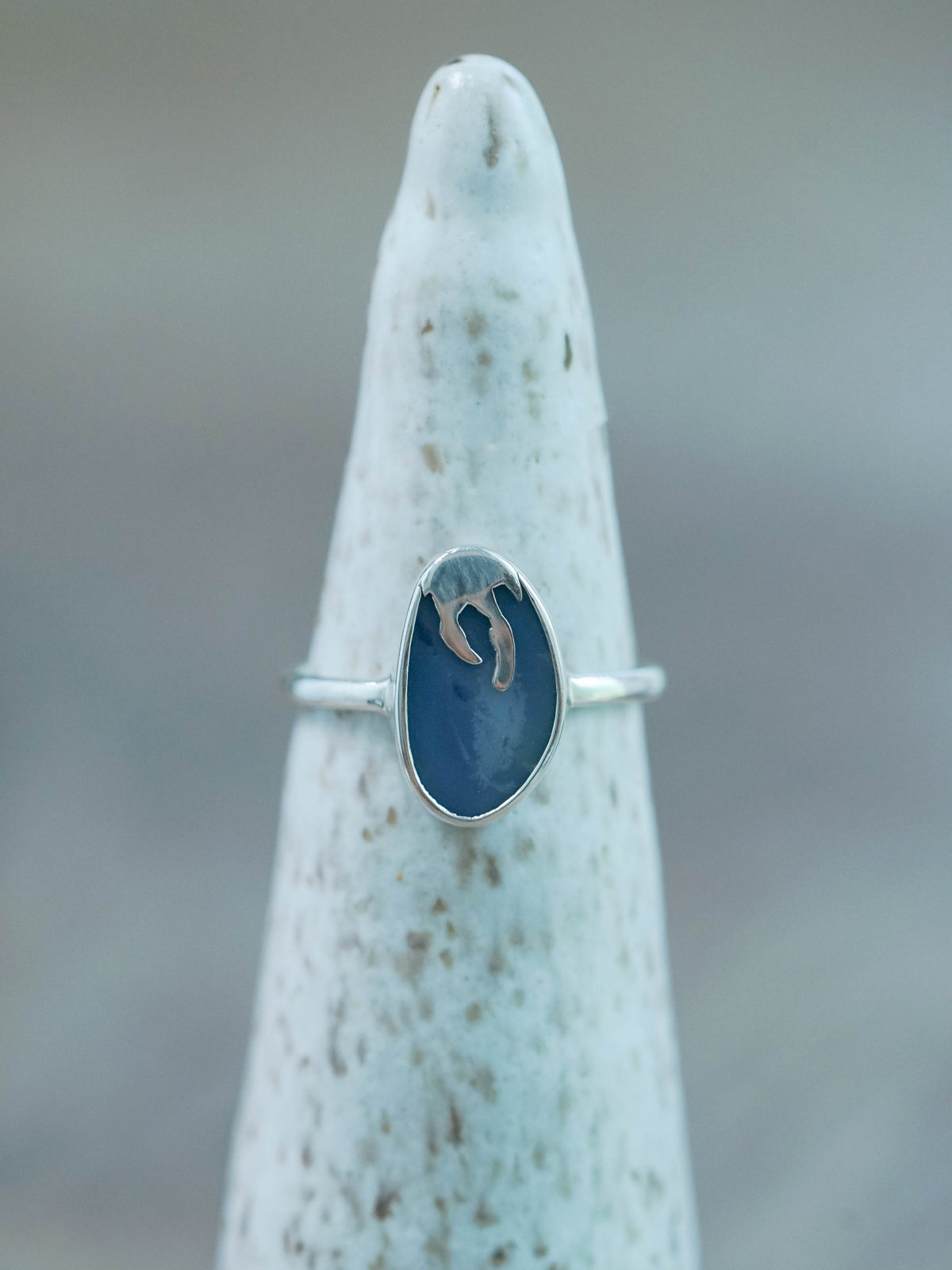 Recycled Sterling Silver Honey Drop Opal Ring