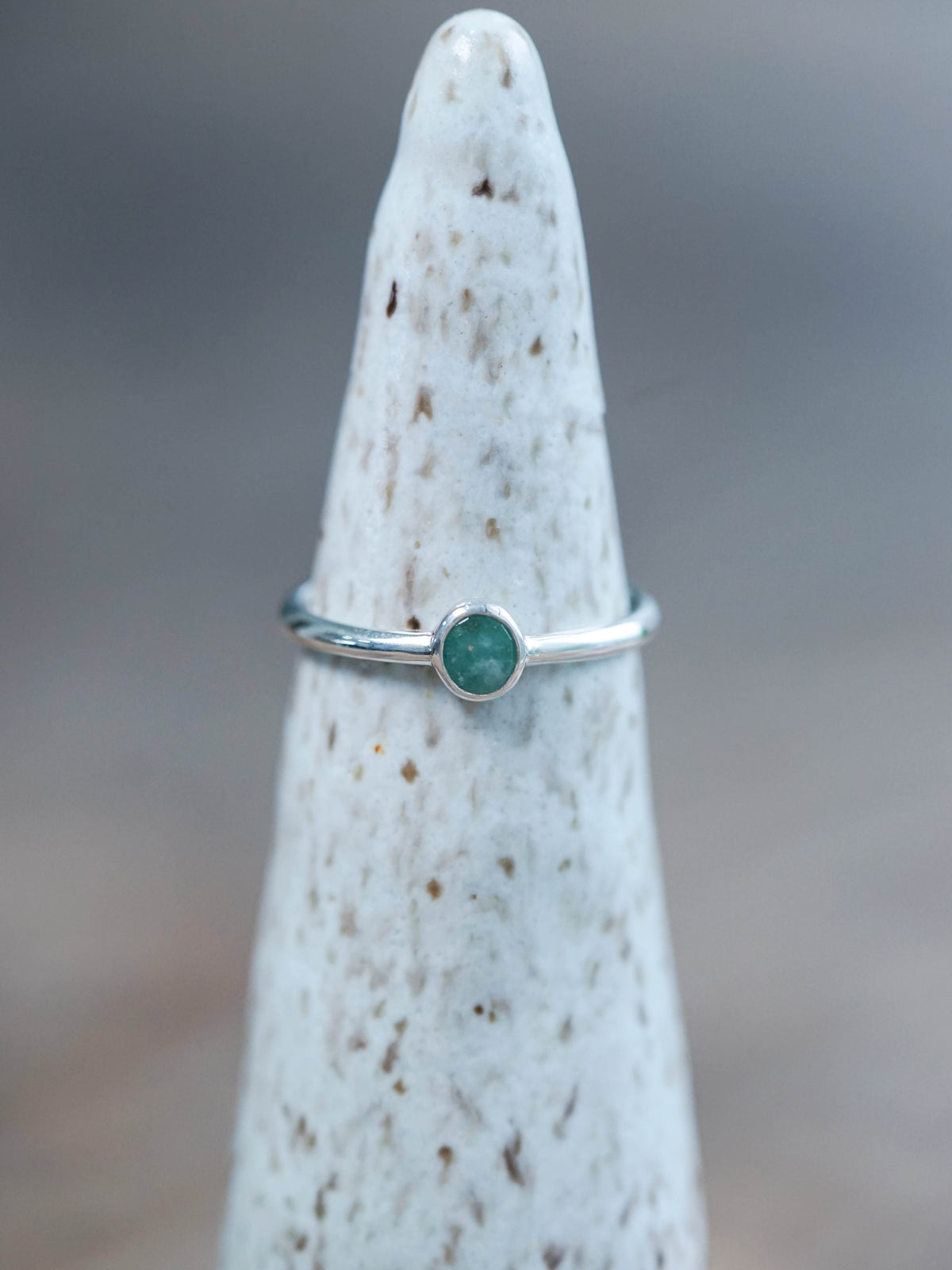 Rose Cut Emerald Ring