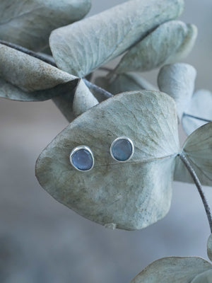 Rose Cut Iolite Earrings - Gardens of the Sun | Ethical Jewelry